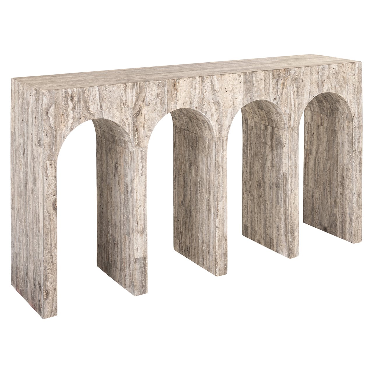Wandtafel La Rague natuurlijk grijs travertijn (Grijs)