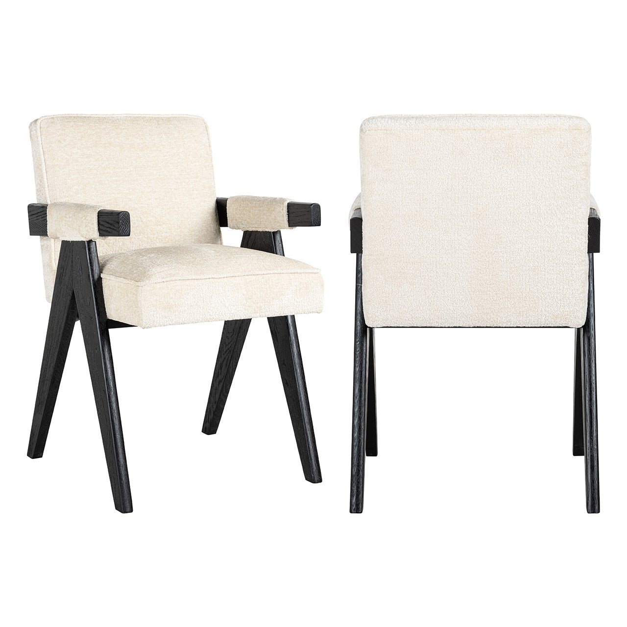 Stoel Cooper wit chenille (Bergen 900 wit chenille)