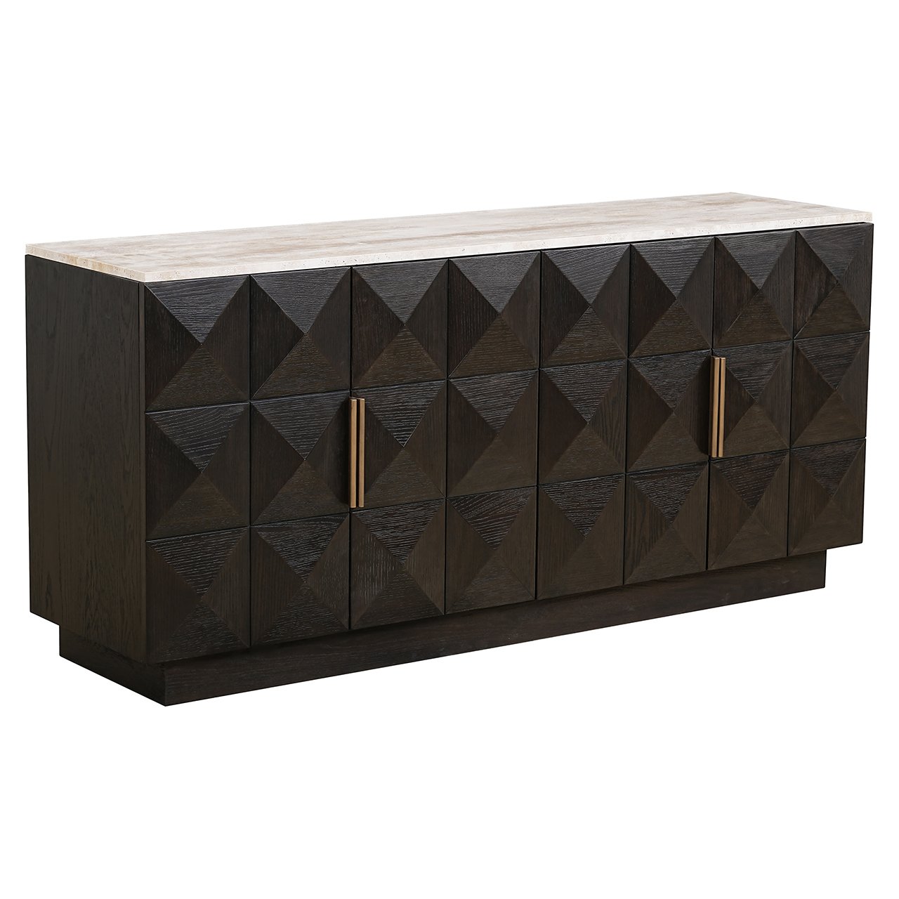 Dressoir Claremont 4-deurs (Bruin)