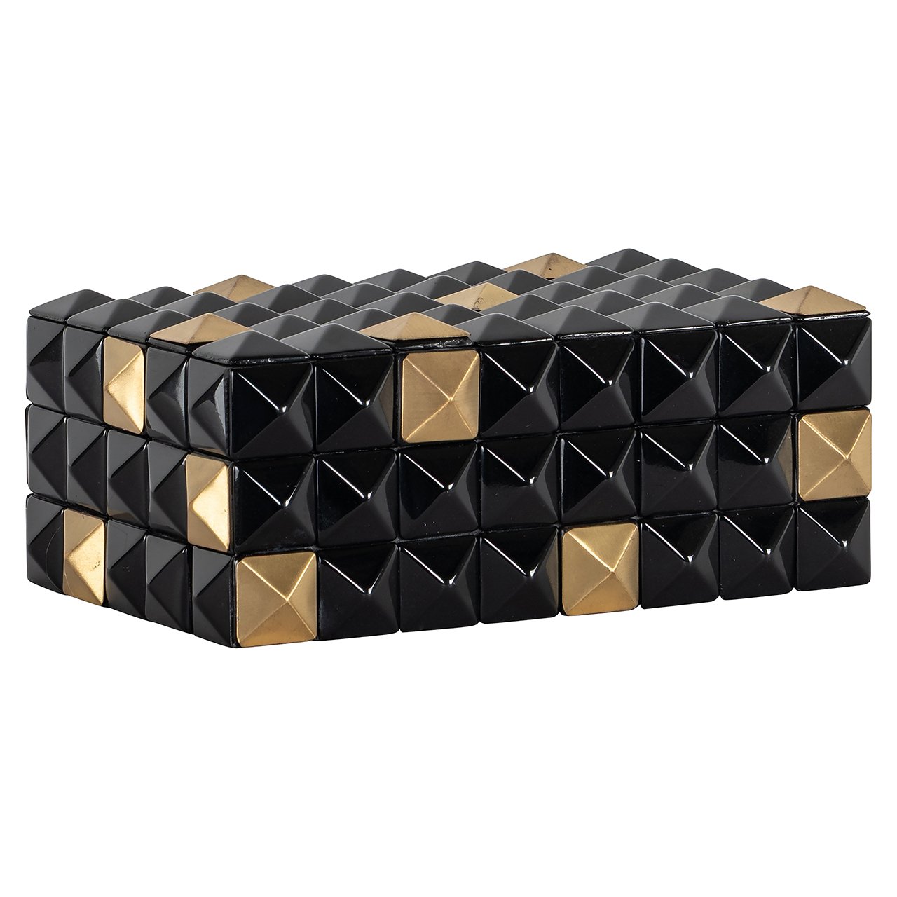 Opbergbox Velicia (Zwart/goud)