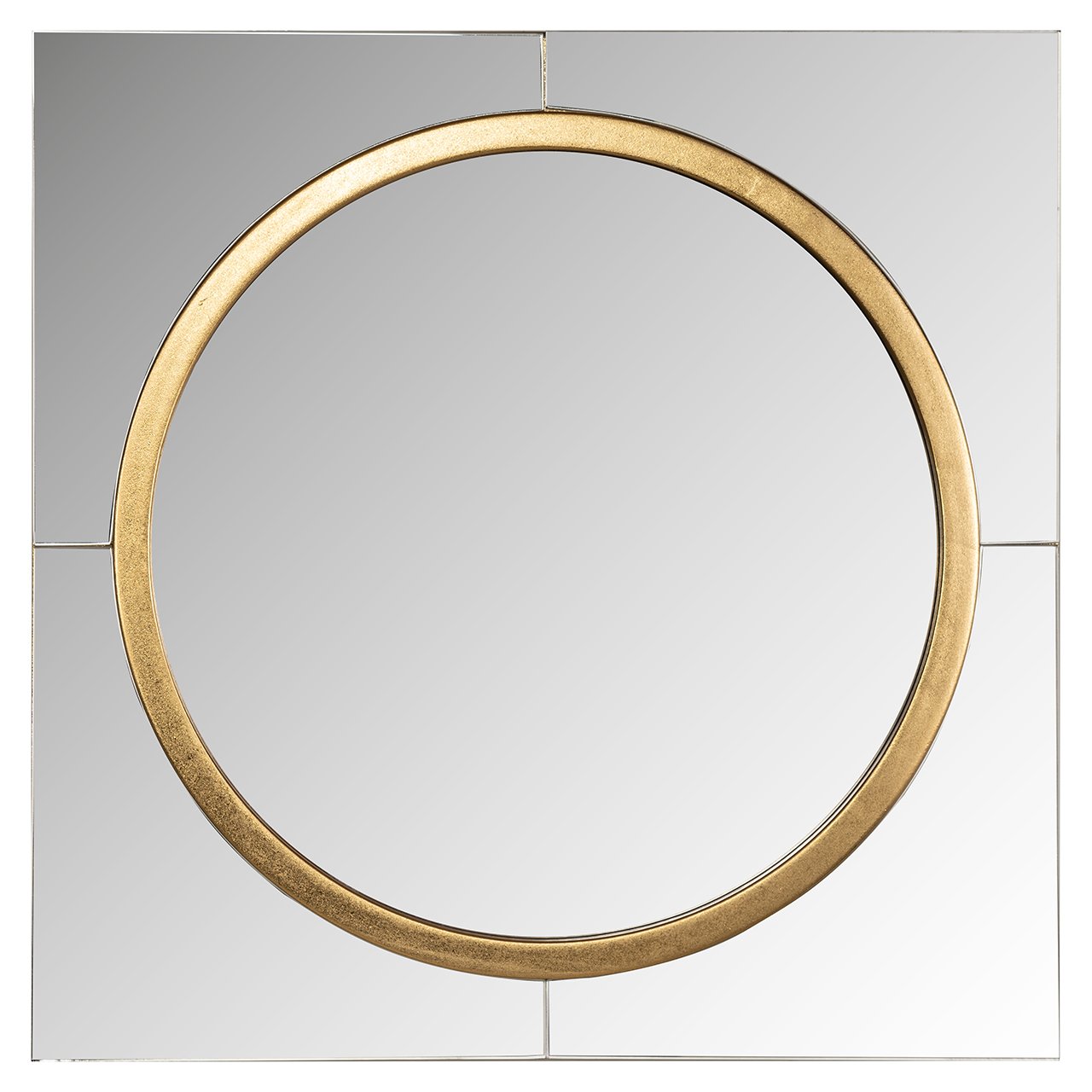Spiegel Briana rond goud (Goud)