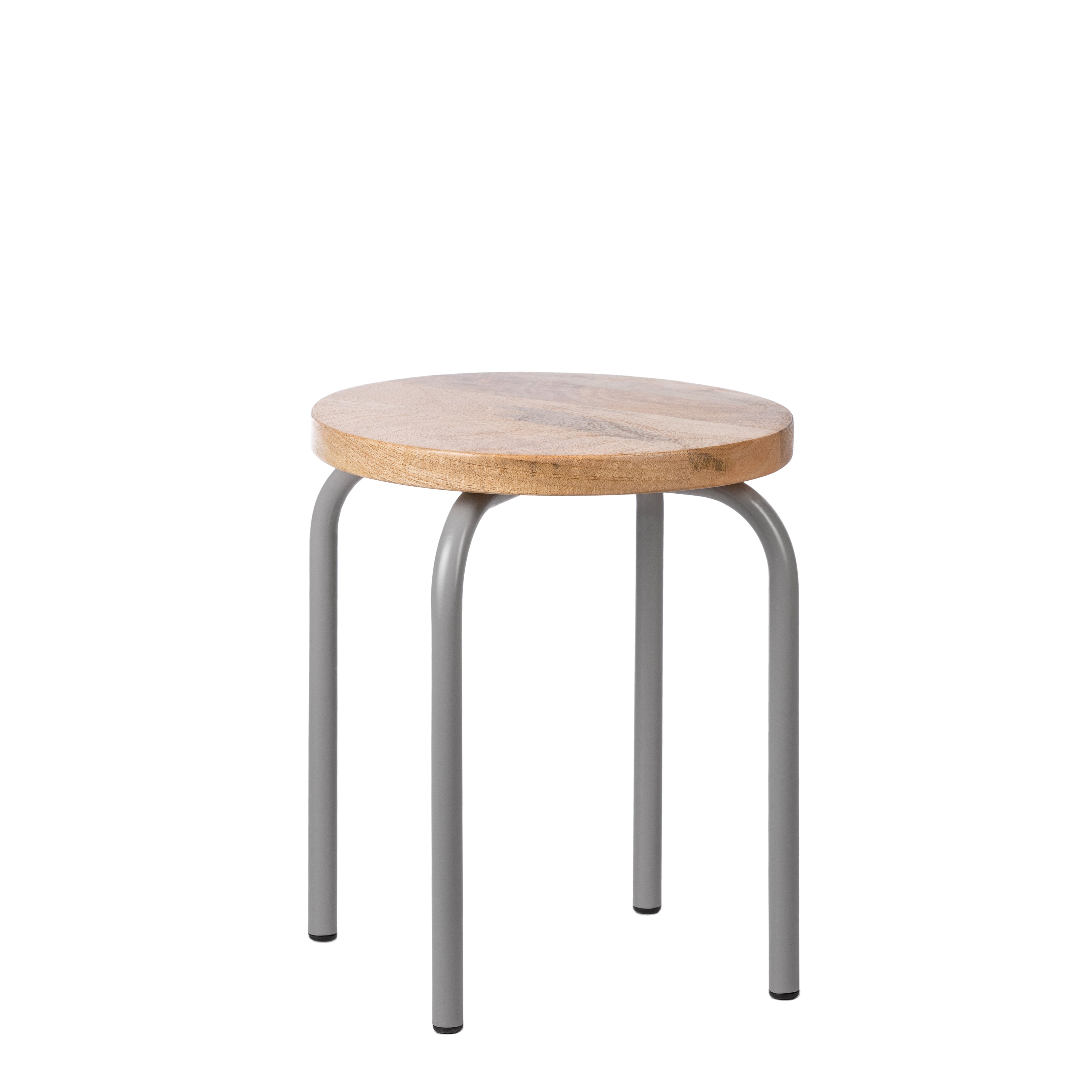 Círculo de taburete gris juego de 2 piezas Ø30xh.35