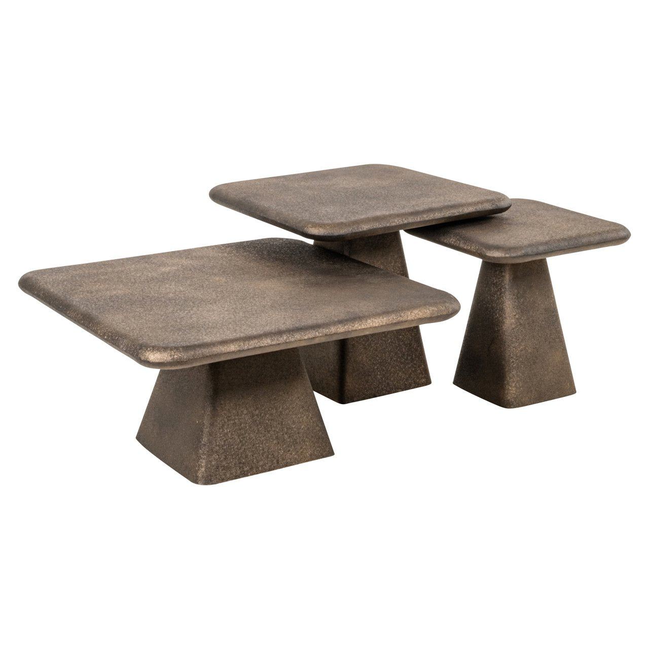 Salontafel Marlie goud (Set van 3)