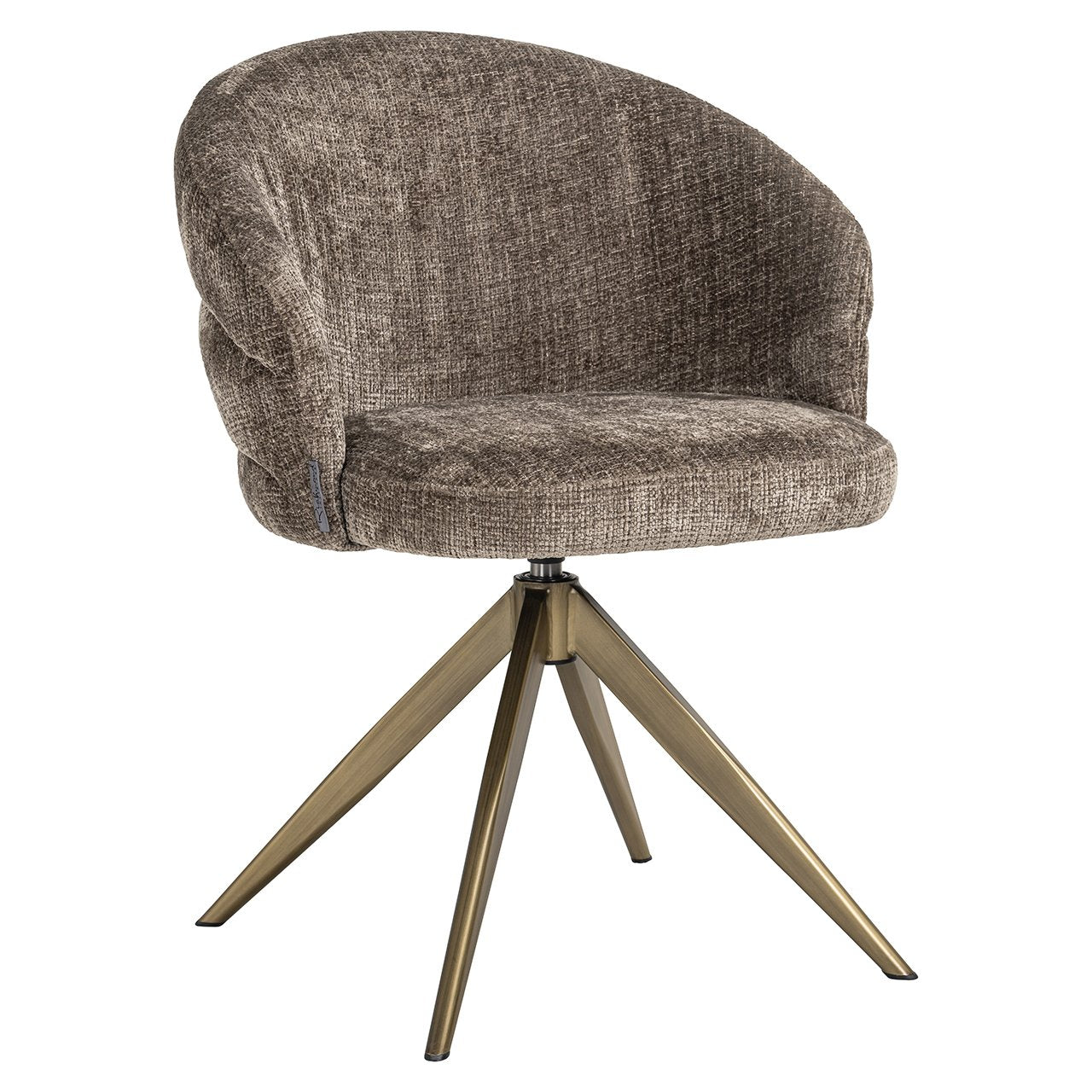Draaistoel Zendaya steen chenille (Niagara 104 Steen Chenille)