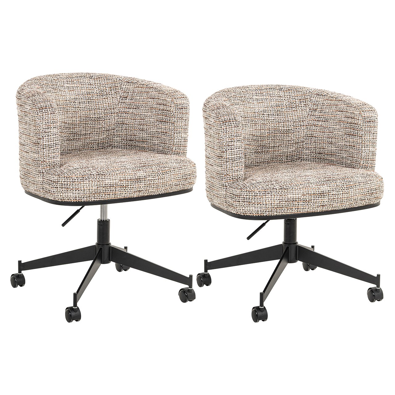 Draaistoel Rochenne met wielen trendy nature (Be Trendy 01 Nature)
