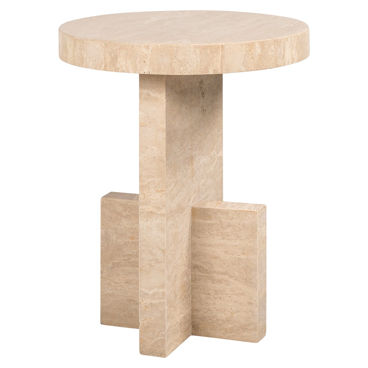 Bijzettafel Biltmore Italiaans Travertijn (Beige)