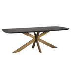 Eettafel Cambon 230 Deens ovaal (Donker koffie)