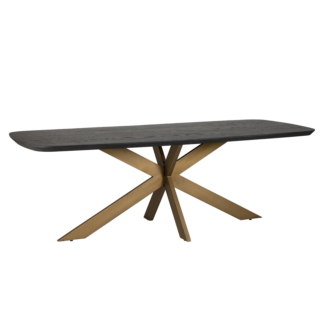 Eettafel Cambon 230 Deens ovaal (Donker koffie)