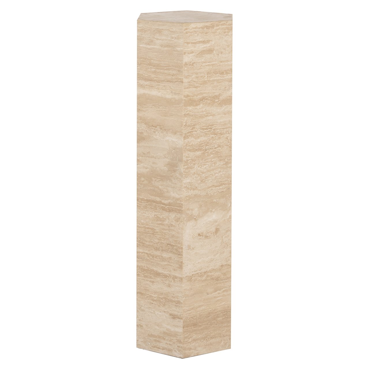 Pilaar Vespin natuurlijke beige travertijn (Beige)