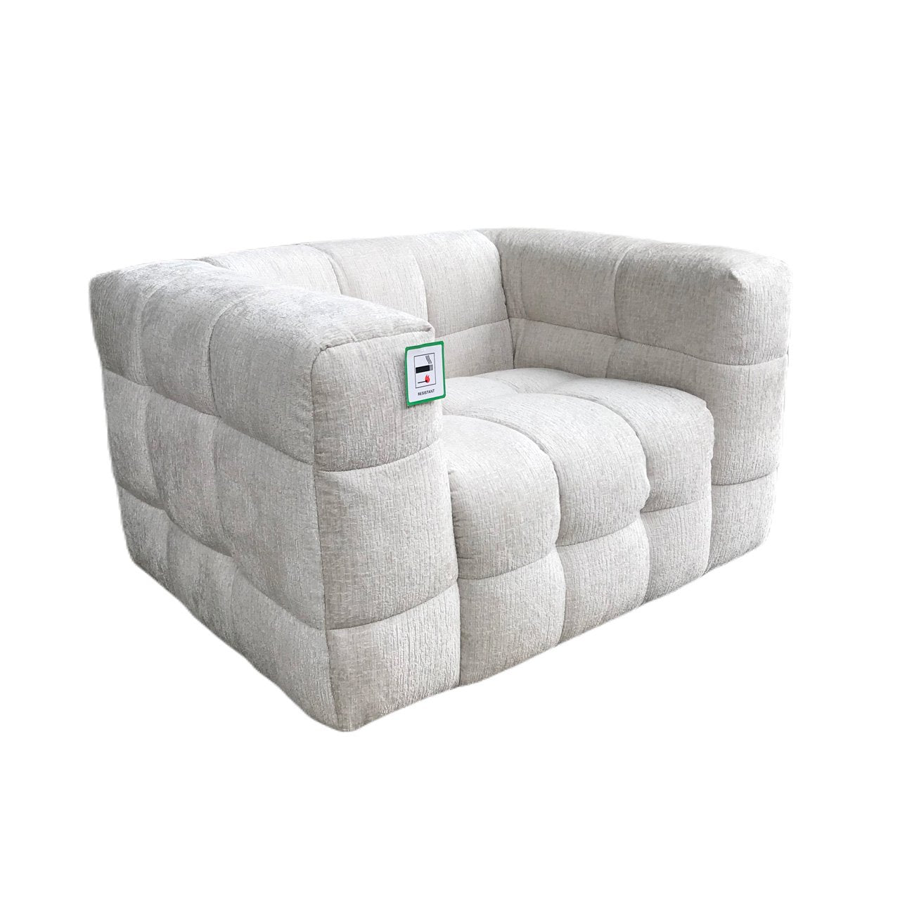 Fauteuil Merrol crème fusion brandvertragend (FR-Fusion 02 Crème)