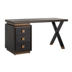 Bureau Hunter 3-laden (Zwart rustiek)