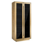 Wandkast Finsbury 2-deurs (Zwart/goud)