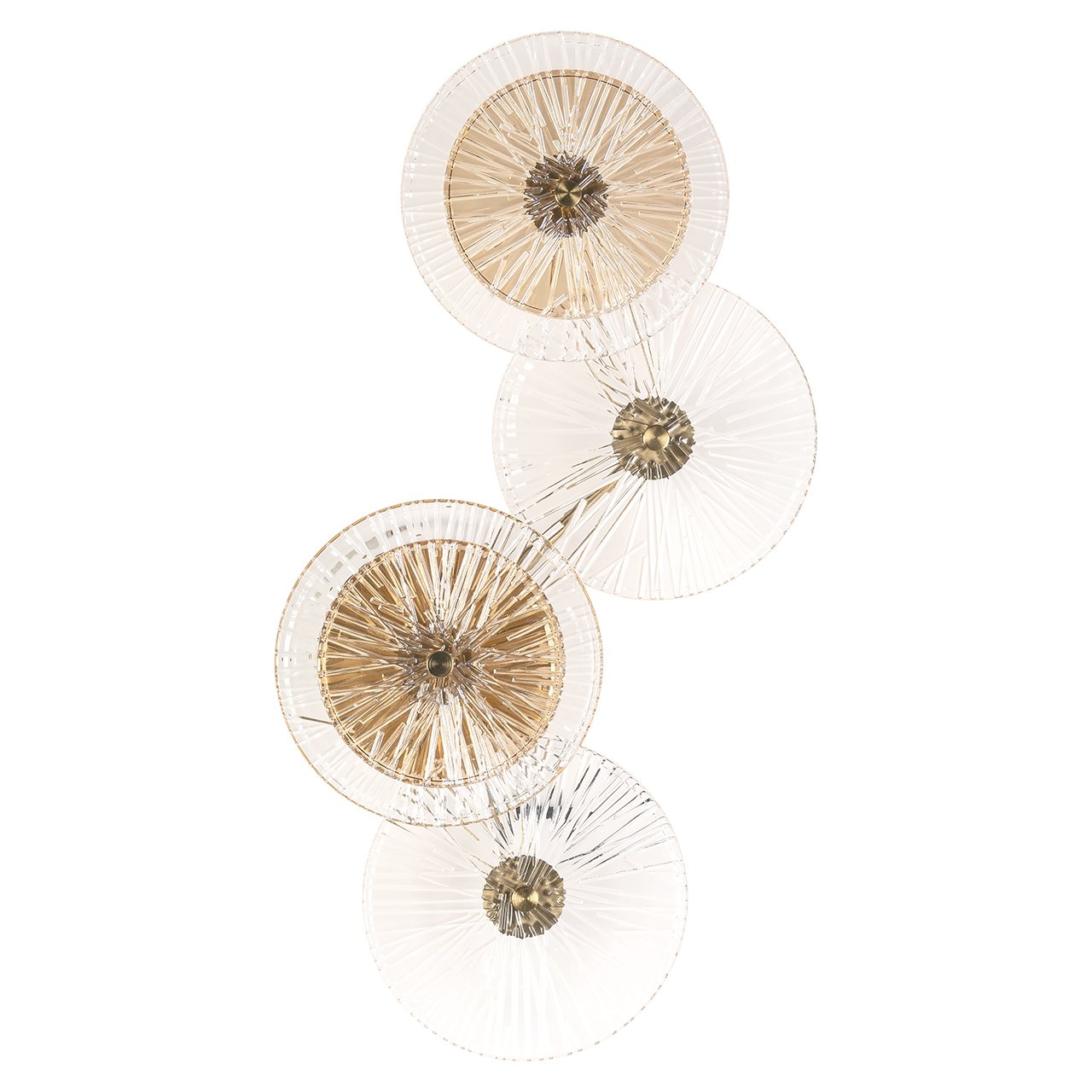 Wandlamp Linzi (Geborsteld Goud)