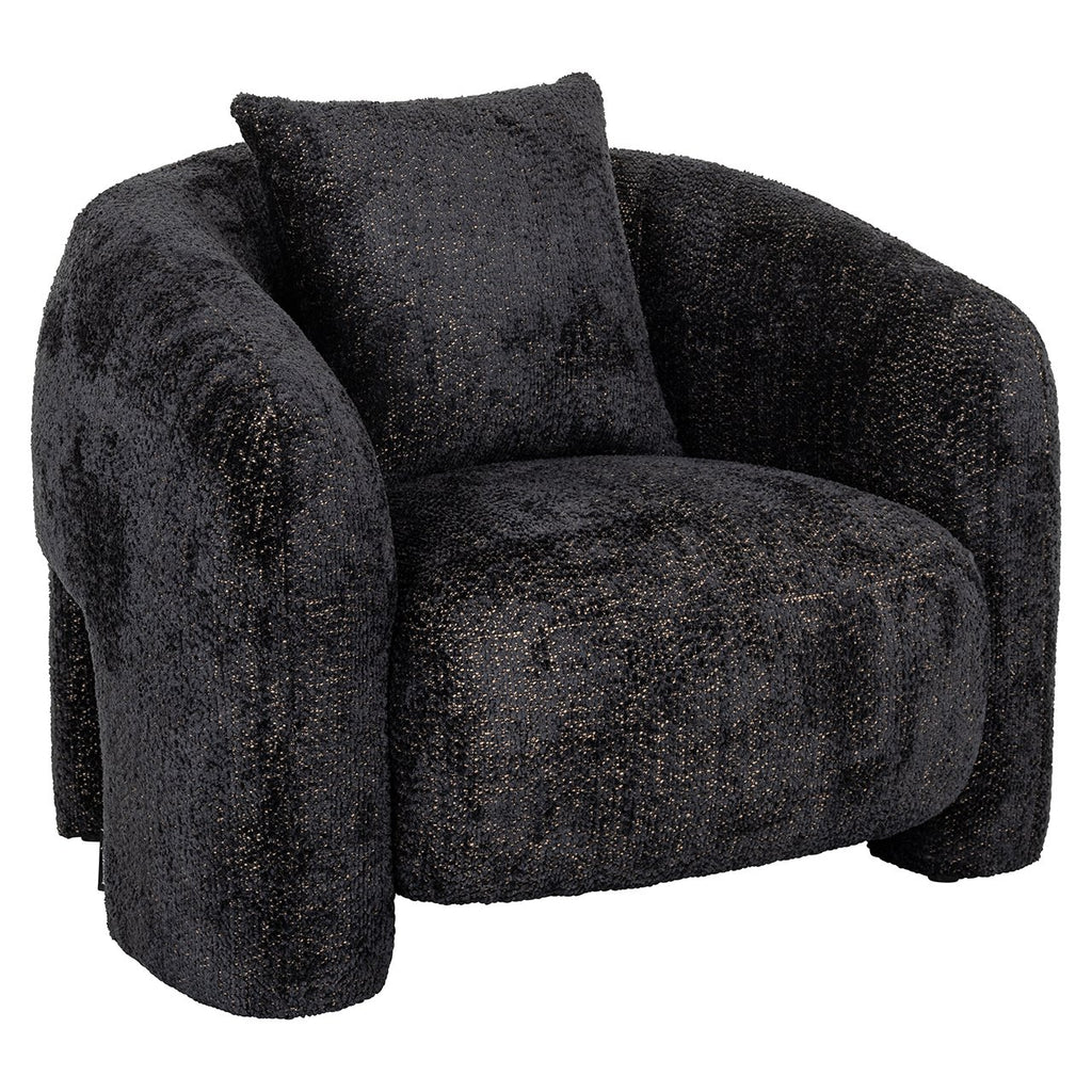 Fauteuil Milania lovely zwart (Be Lovely 17 Zwart)