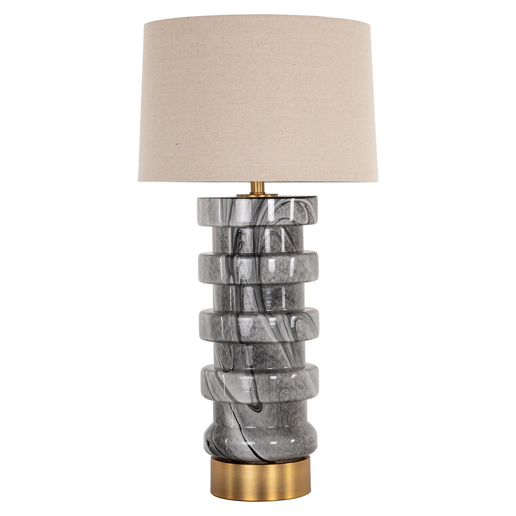 Tafellamp Jaylee (Zwart/wit)