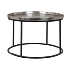 Salontafel Lyam aluminium zilver 70Ø (Zilver)