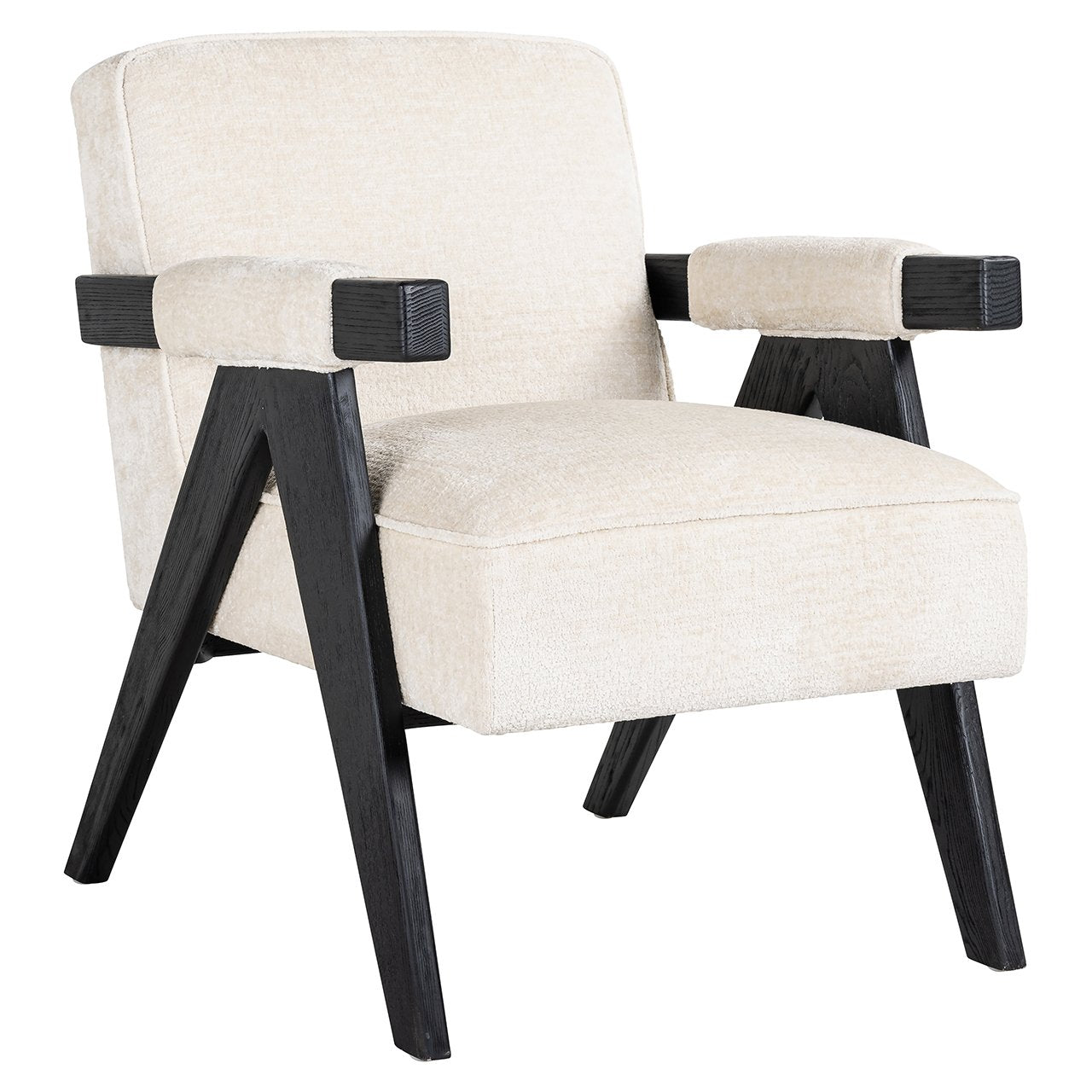 Fauteuil Cooper witte chenille (Bergen 900 witte chenille)