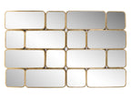 Spiegel Berken met 16 spiegels (Goud)