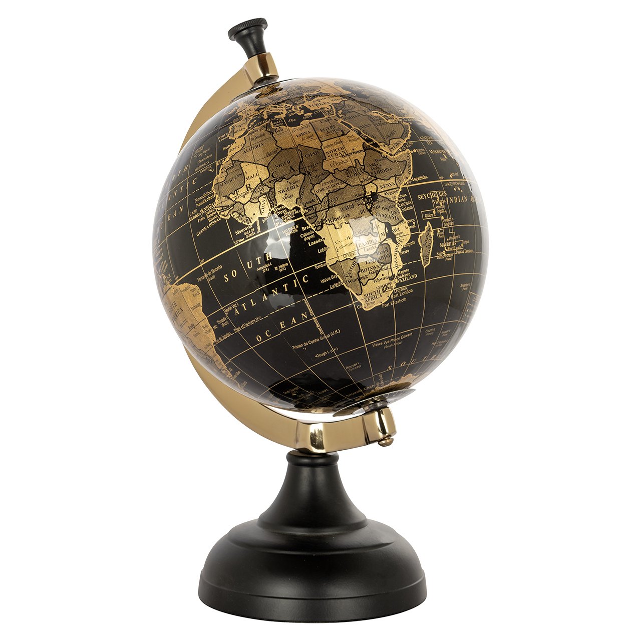 Deco object Jilly (Zwart/goud)