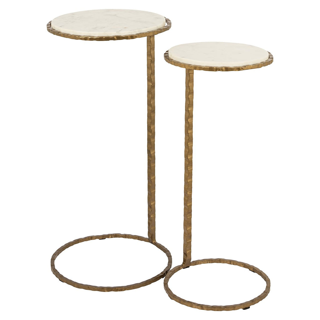 Bijzettafel Scofield set van 2 (Goud)
