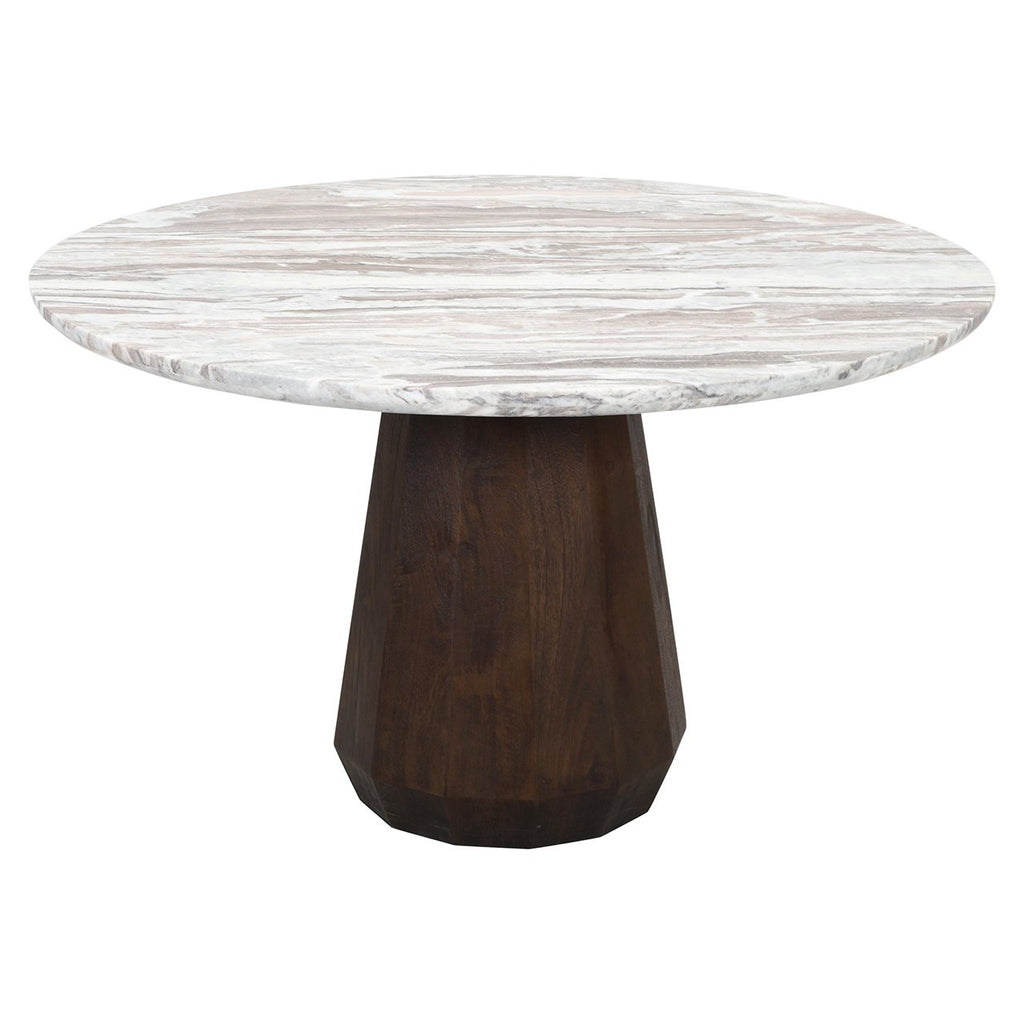 Eettafel Oberoy 130Ø (Bruin)