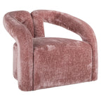Fauteuil Dana roze chenille (Bergen 705 roze chenille)