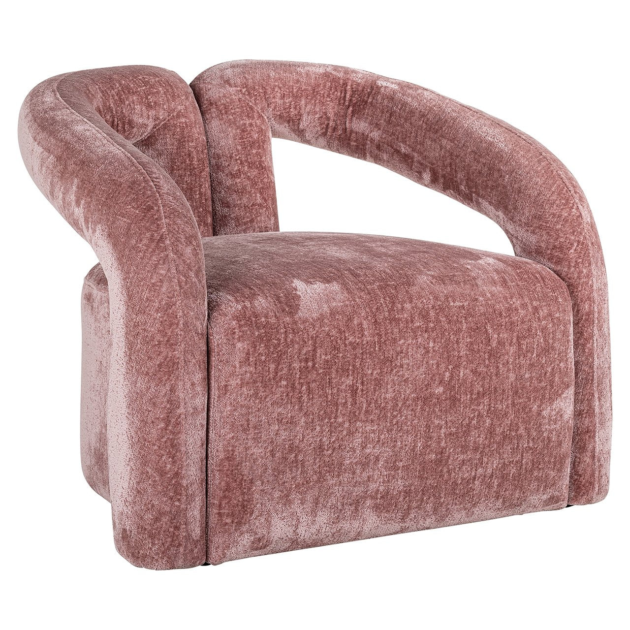 Fauteuil Dana roze chenille (Bergen 705 roze chenille)