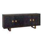 Dressoir Hunter 4-deuren (Zwart rustiek)