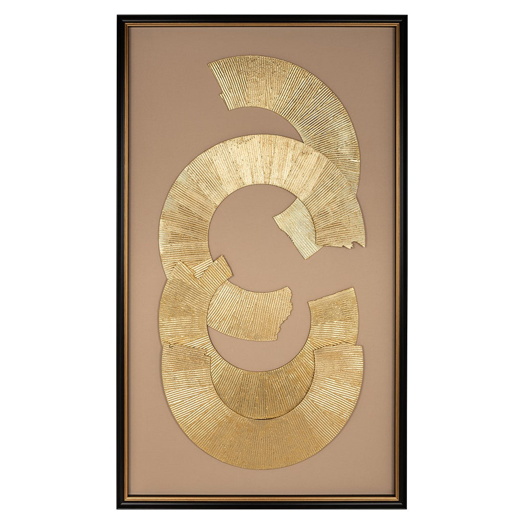 Wanddecoratie Eden (Zwart/goud)