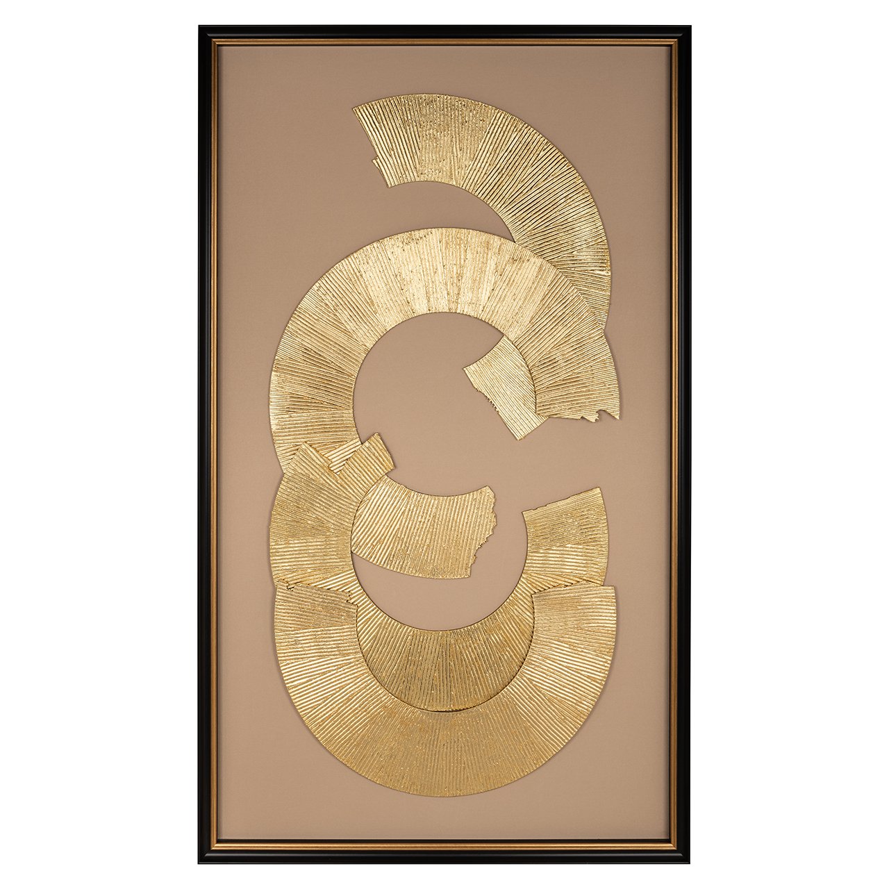 Wanddecoratie Eden (Zwart/goud)