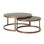 Salontafel Bloomville set van 2 (Goud)