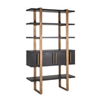 Wandkast Cambon 4-deuren 4-planken (Donker koffie)