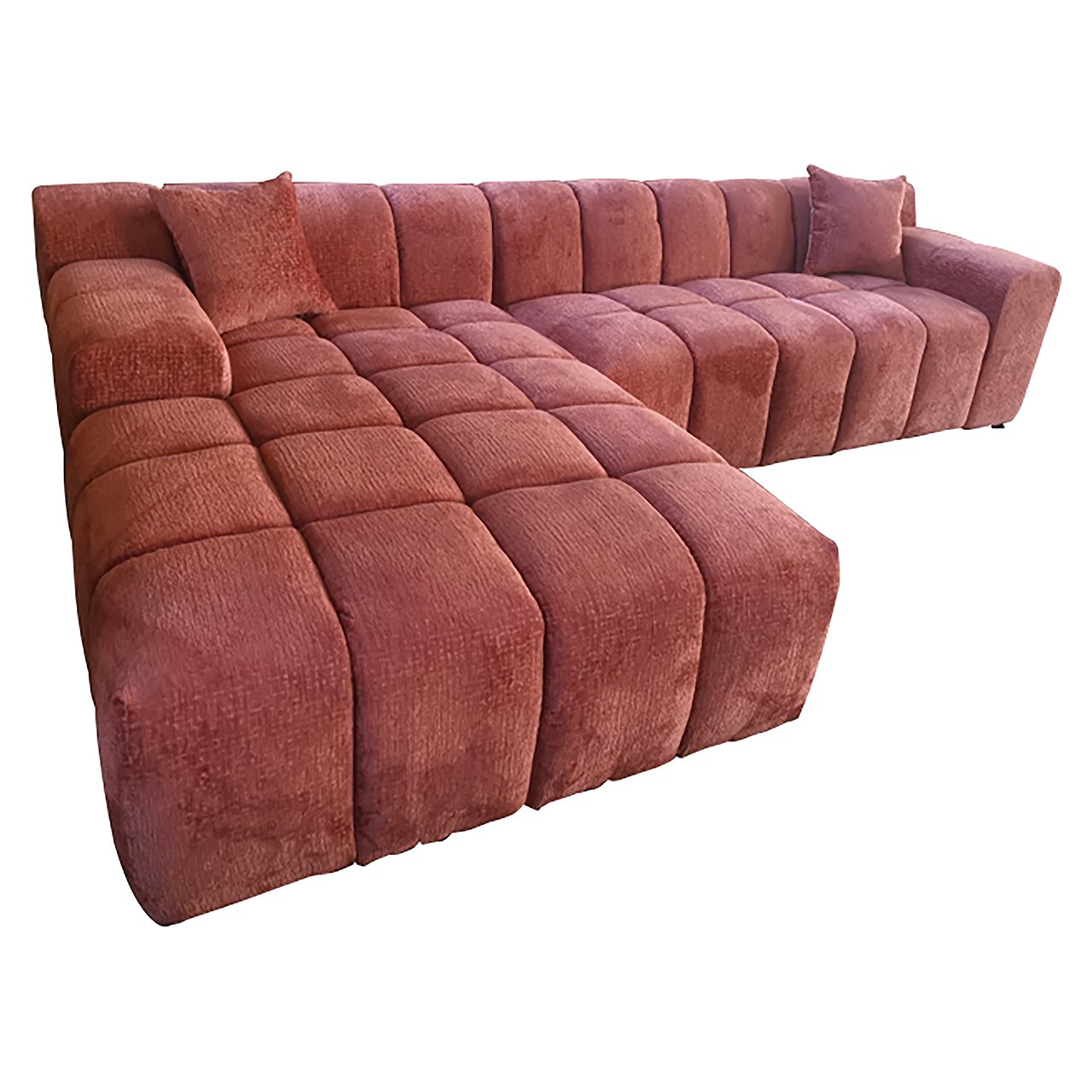 Bank Cube 3-zits + lounge links (Fusion 92 Blush)