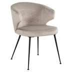 Stoel Xandra khaki fluweel (Quartz Khaki 903)