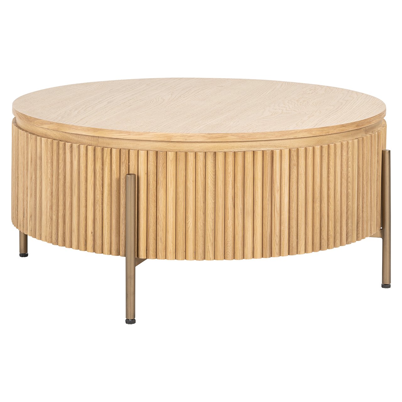 Salontafel Belfort 85Ø (Natuurlijk eiken)