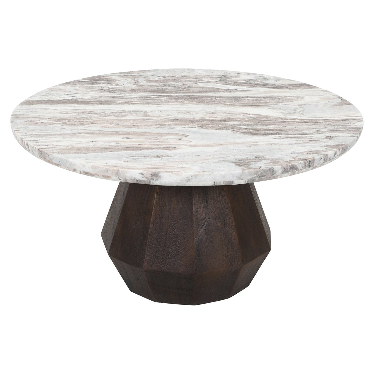 Salontafel Oberoy 80Ø (Bruin)