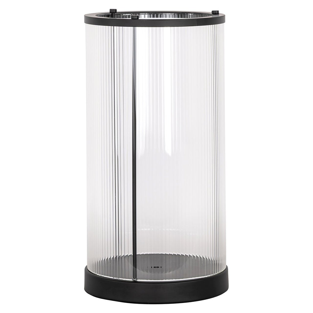 Windlicht Dayene groot (Zwart)