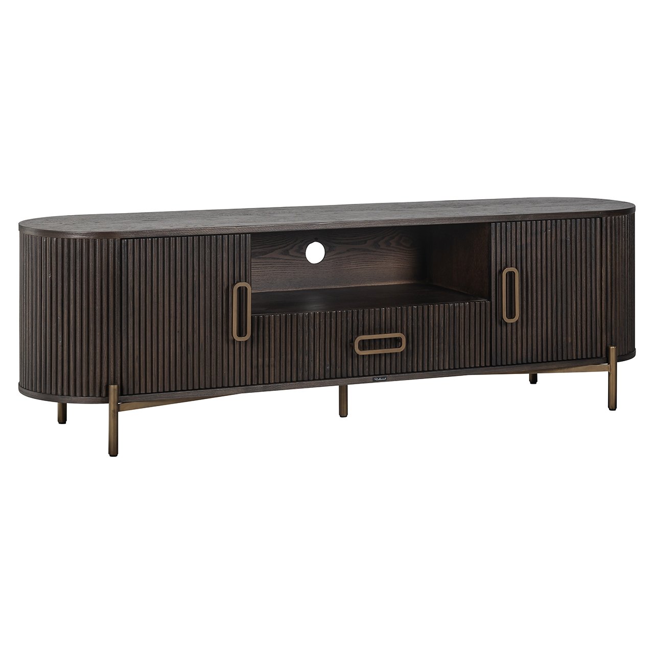 TV-meubel Luxor 2 deuren 1 lade (Bruin)