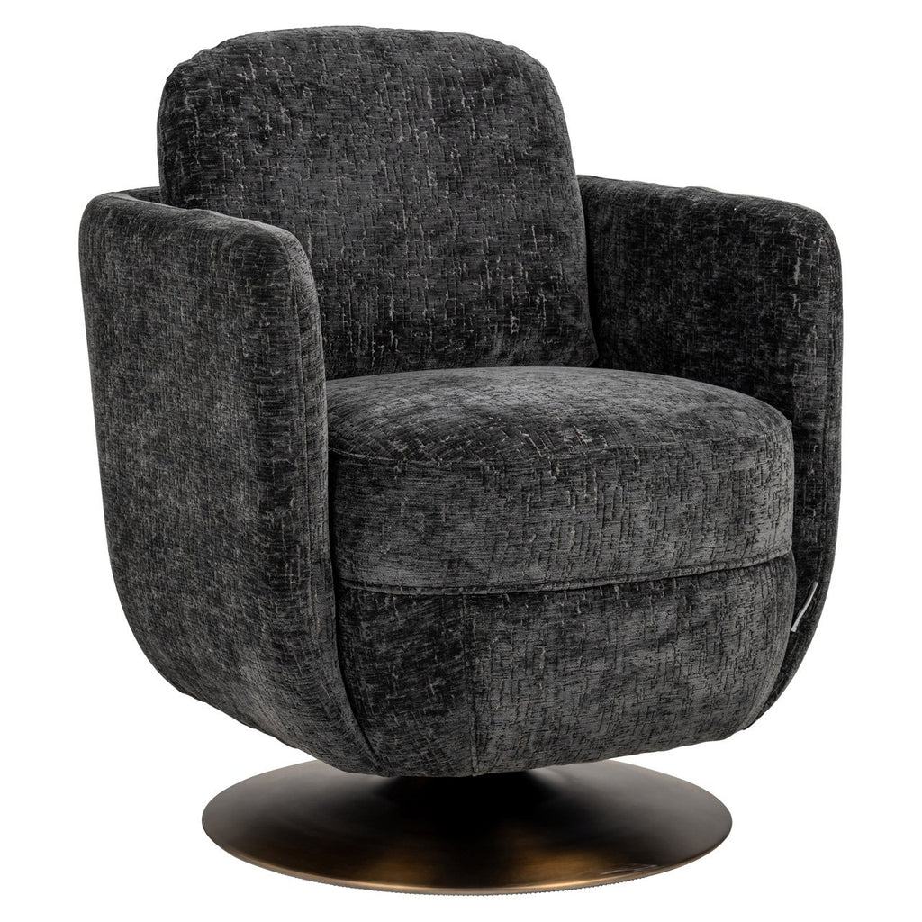 Draaifauteuil Turner grafiet eiland (Eiland grafiet 66)