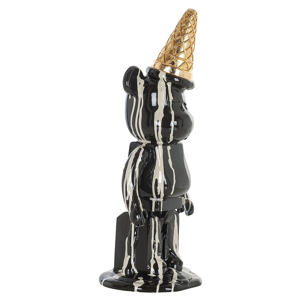 Deco object ijsbeer zwart (Zwart)