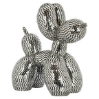 Honden decoratie object spiegel zwart (Zwart)