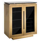 Dressoir Finsbury 2-deurs (Zwart/goud)
