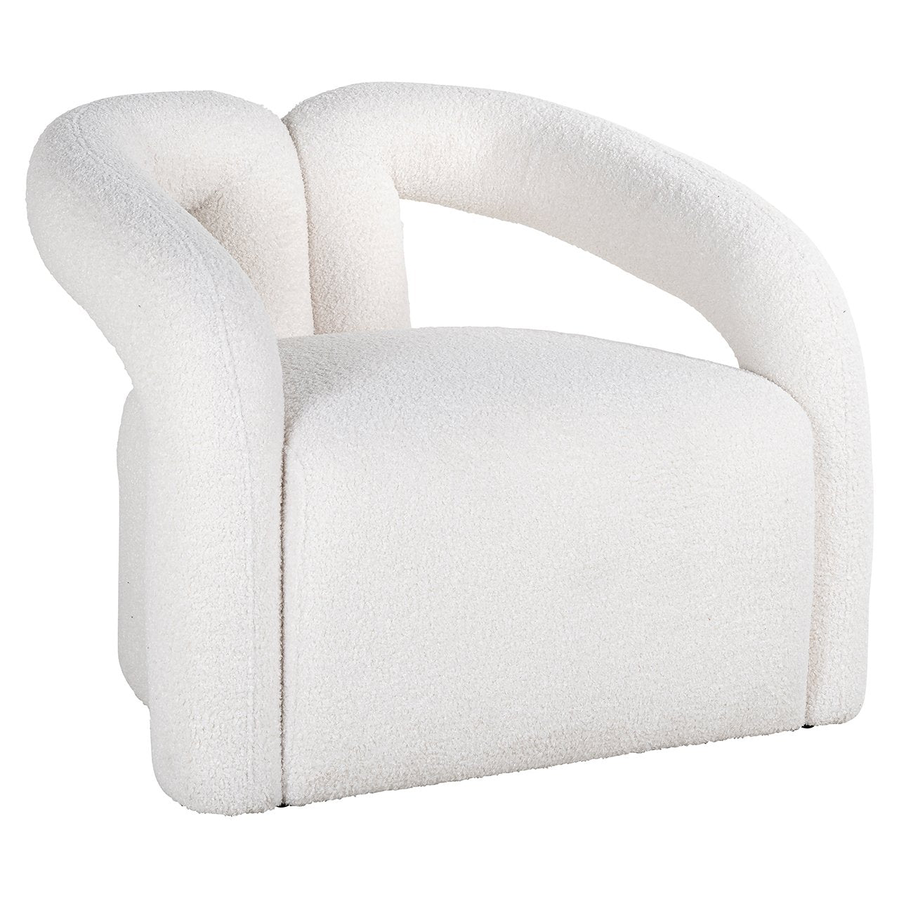 Fauteuil Dana wit harig (Himalaya 900 wit harig)
