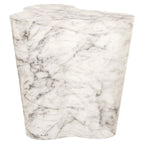 Bijzettafel Rockyard faux wit marmer indoor/outdoor (Wit)