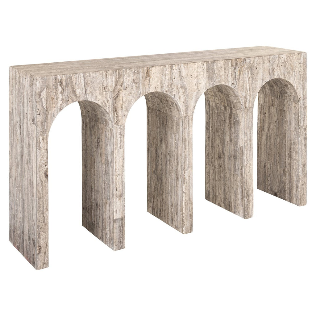 Wandtafel La Rague natuurlijk grijs travertijn (Grijs)