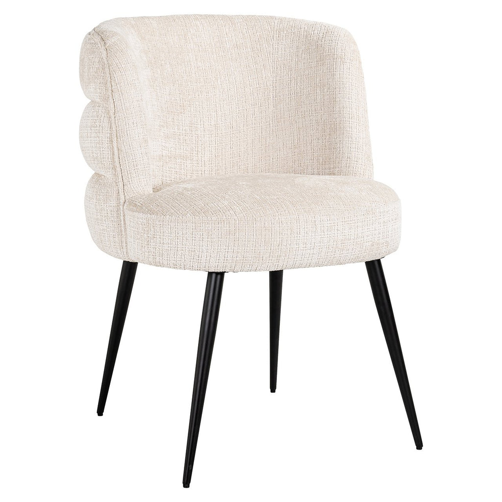 Stoel Stella beige chenille brandvertragend (Niagara 902 beige Chenille)