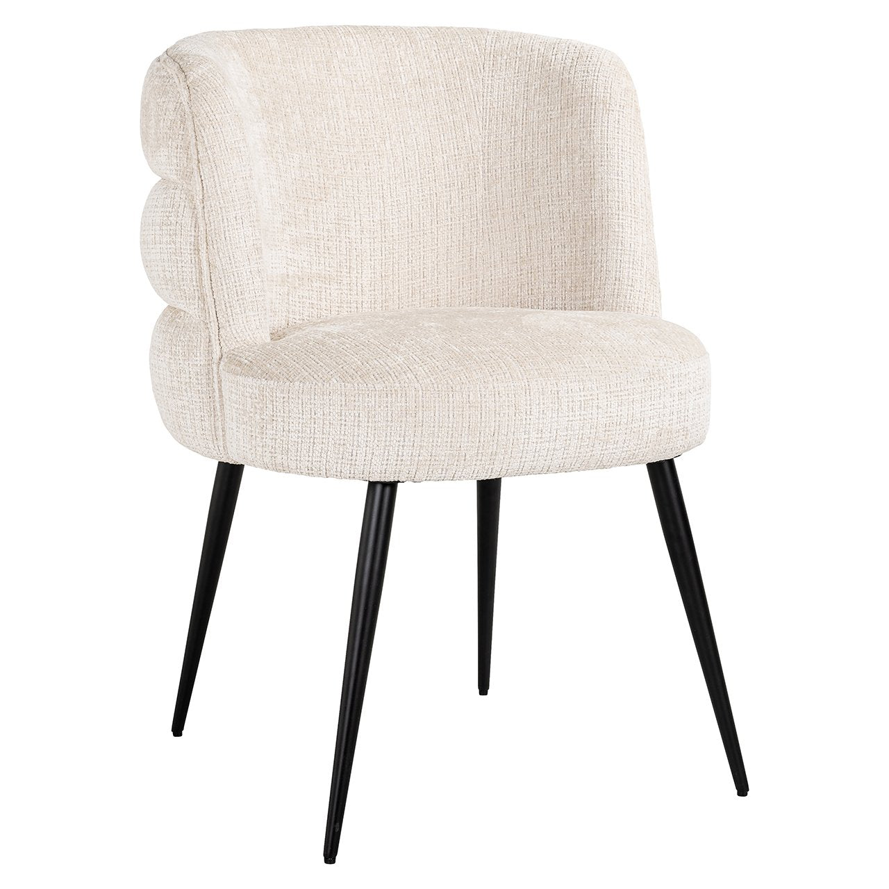 Stoel Stella beige chenille brandvertragend (Niagara 902 beige Chenille)