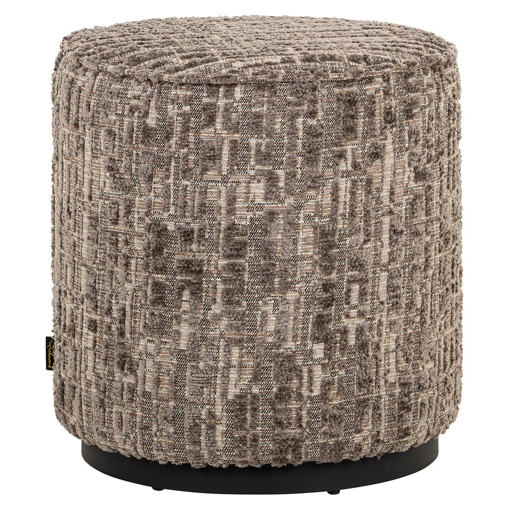 Poef Lexie 45Ø grijs dalia (Dalia 45 Greige)