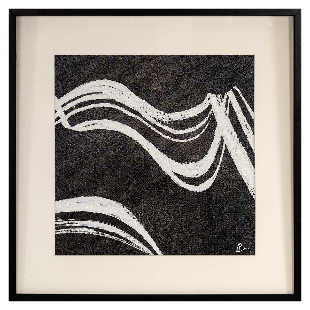 Wanddecoratie Jozy (Zwart/wit)