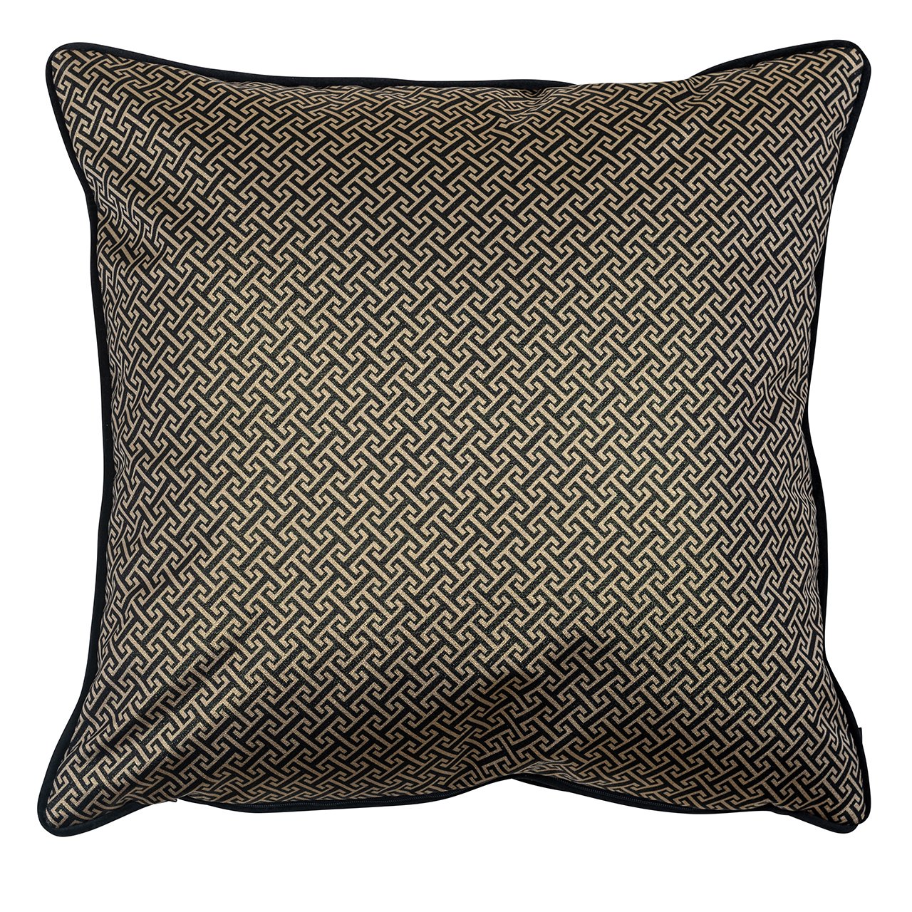 Kussen Joey 50x50 (Donna-21056-Geo Classic Big 9999 Zwart)